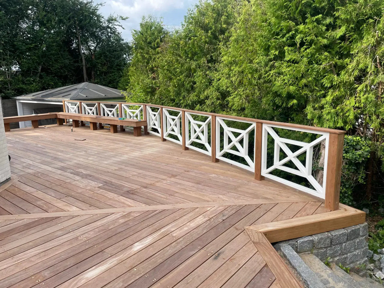 Billede 1 - Ny træterrasse – bygget korrekt fra start