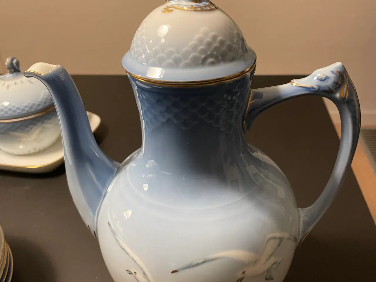 Billede 4 - Bing & Grøndahl Mågestel med guldkant