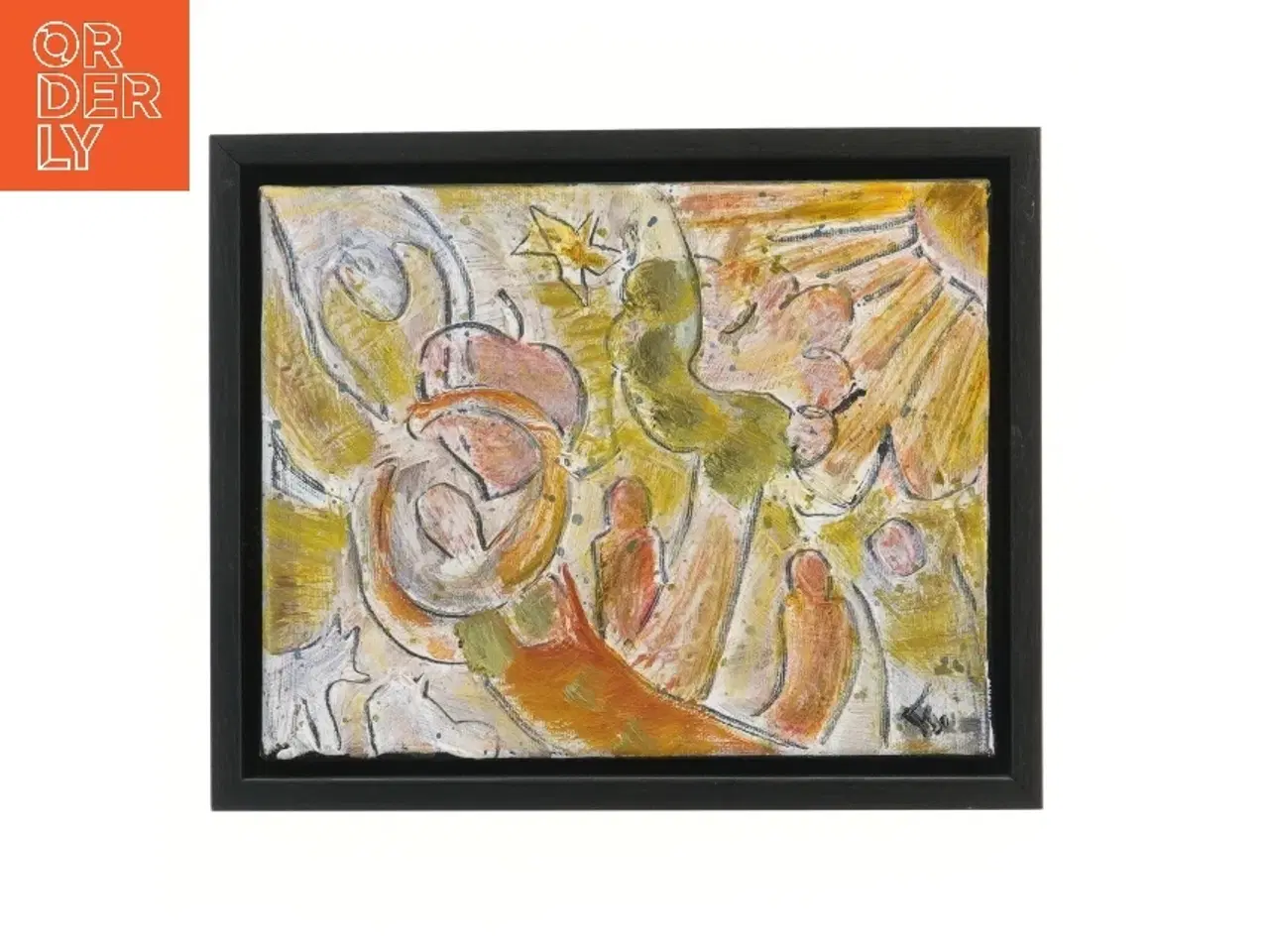 Billede 1 - Maleriet i sort ramme (str. 22x4x27 cm)