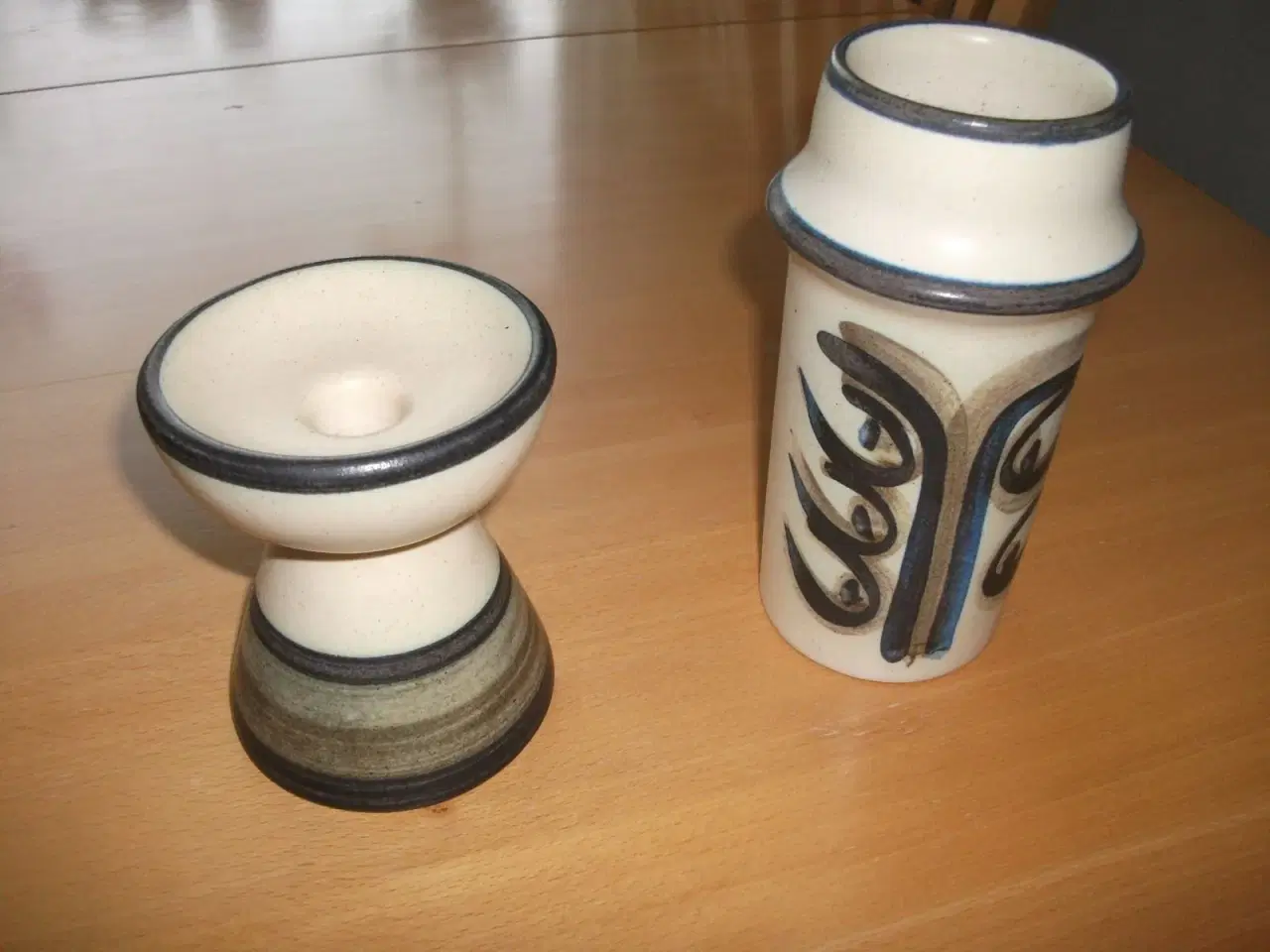 Billede 1 - Okela lysestage og vase sæt