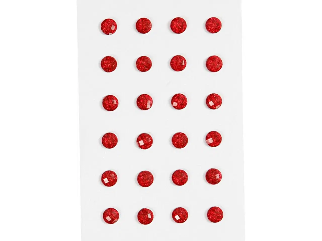 Billede 1 - Rhinsten, diam. 8 mm, rød, 32stk./ 1 pk.