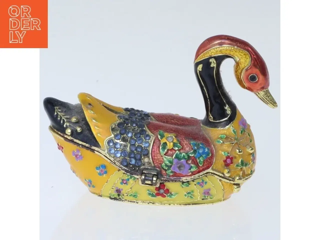 Billede 2 - Dekorativ fugleformet smykkeskrin (str. 7,5 cm)
