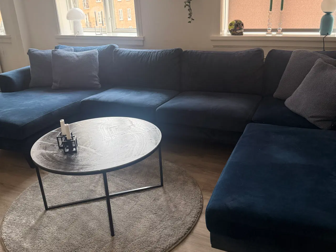 Billede 1 - Usofa velour med puder