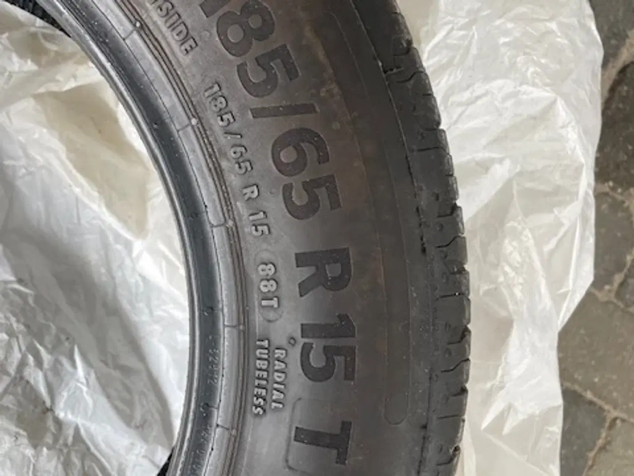 Billede 3 - 4 Dæk mrk.  Contintal Eco Contact 6 185/65 R15 T