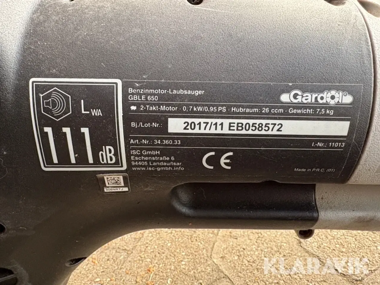 Billede 5 - Løvblæser Gardol GBLE 650
