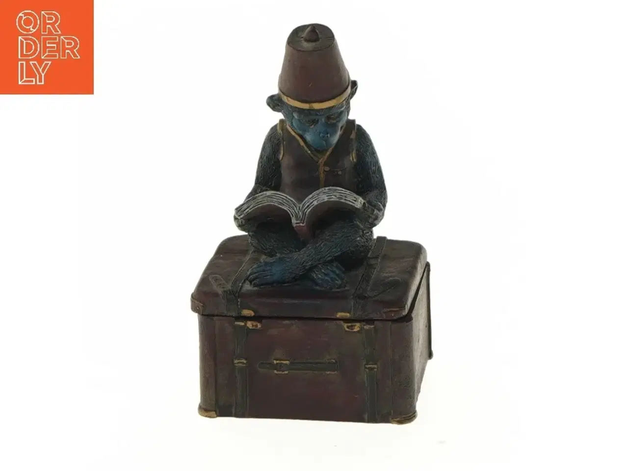 Billede 1 - Dekorativ abe-kasse (str. 13x6x7 cm)