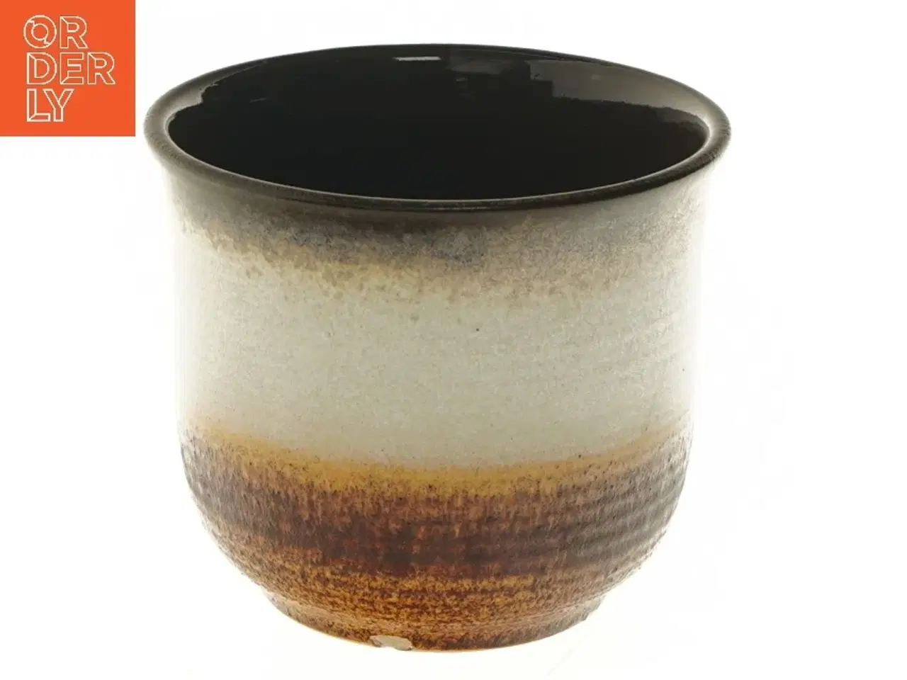 Billede 1 - Keramisk vase (str. Ø 14,5 cm længde 12 cm)