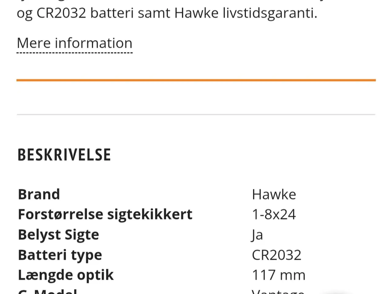 Billede 3 - Drivjagt kikkertsigte 1x8x24
