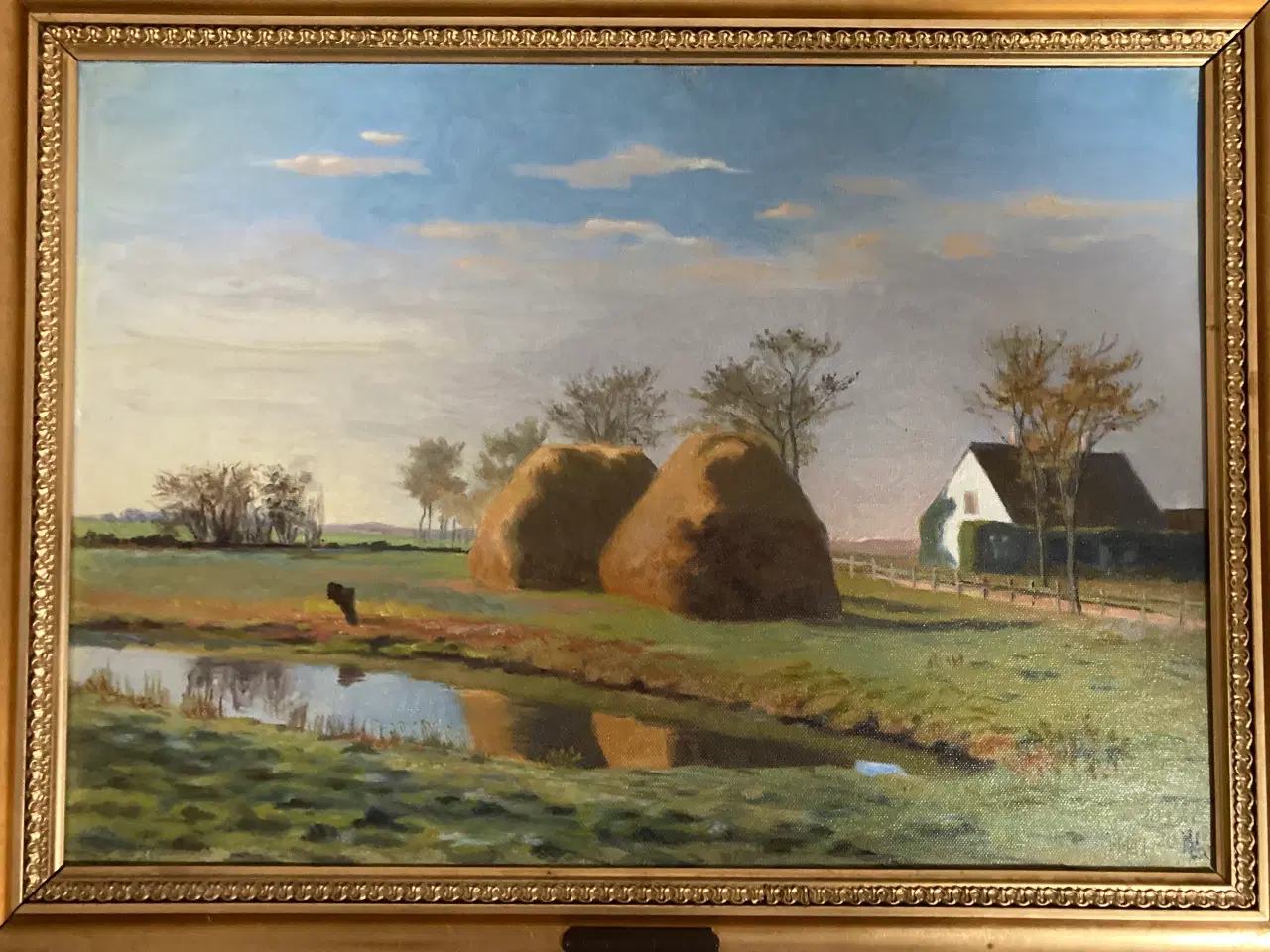 Billede 5 - Oliemaleri af Nicolaus Lūtzhøft (1864-1928) Fynbom