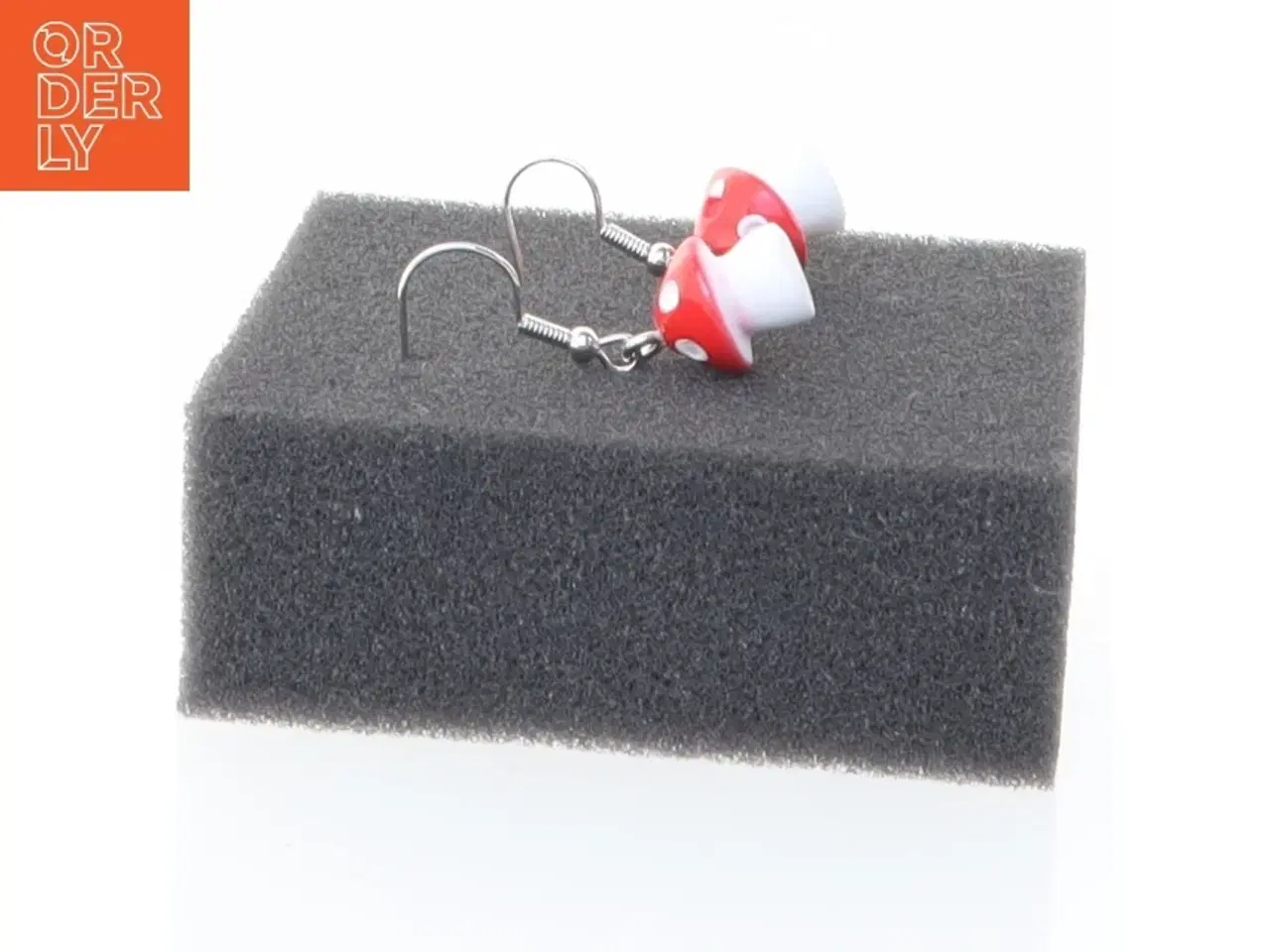 Billede 3 - Øreringe med svampeform (str. 1 cm)