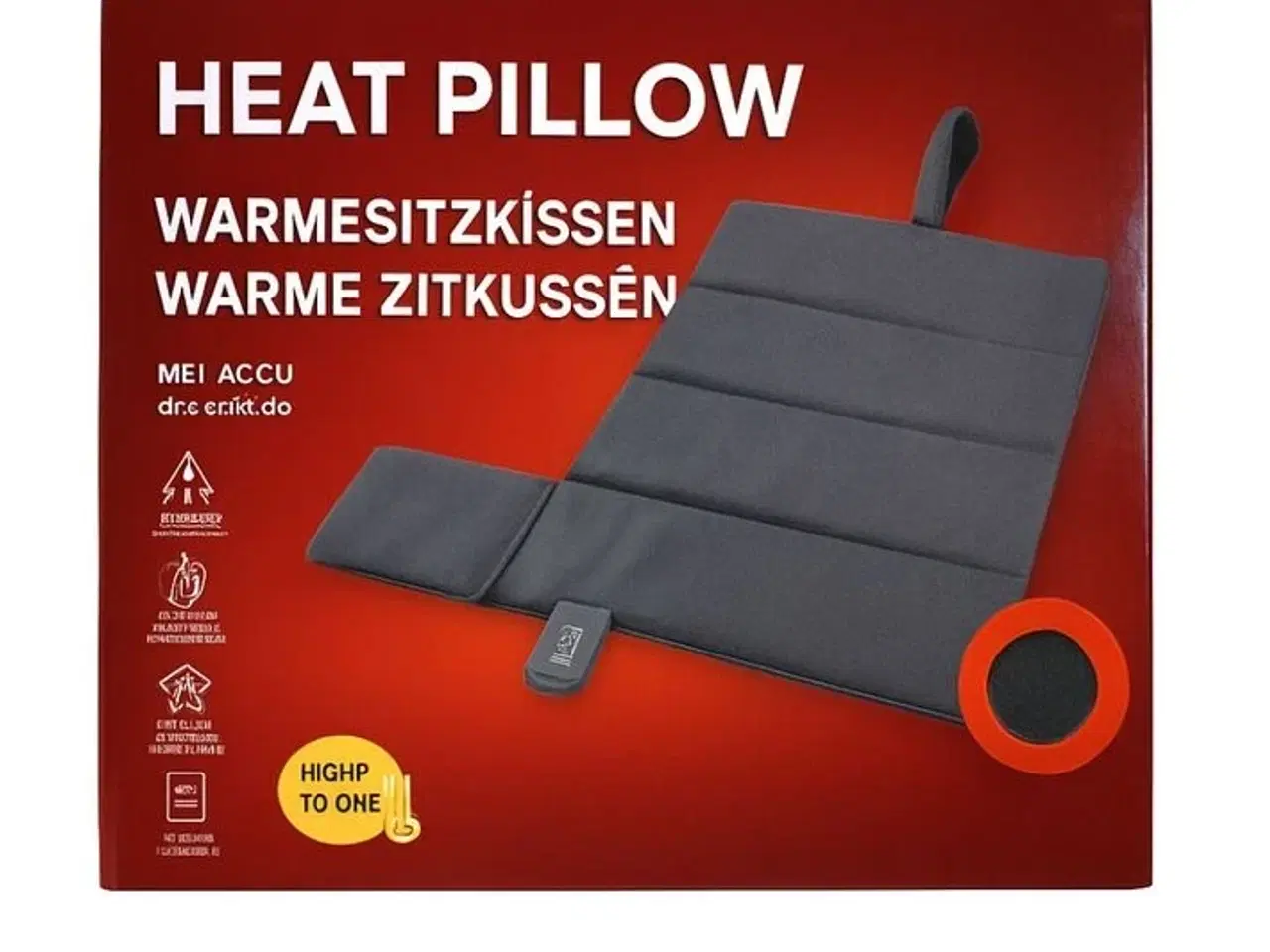 Billede 4 - 2 stk. opvarmet siddepude m usb opladelig foldbar(ubrugt)