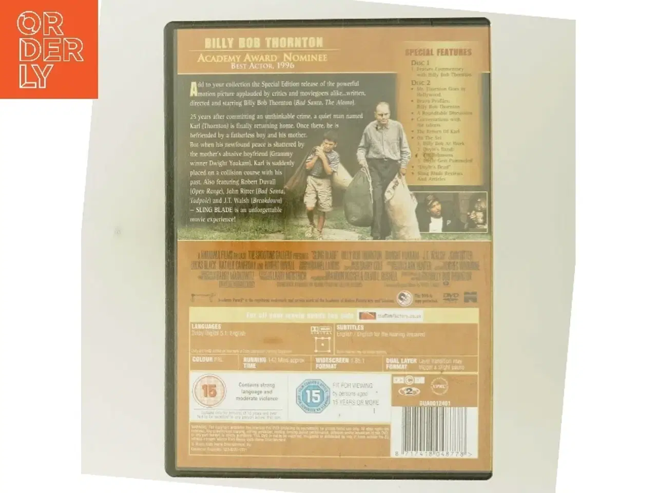 Billede 3 - Sling Blade med Billy Bob Thornton (DVD)