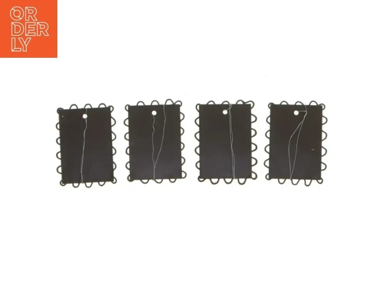 Billede 2 - Metalskilte med tal til adventskrans(str. 5,5x4 cm)