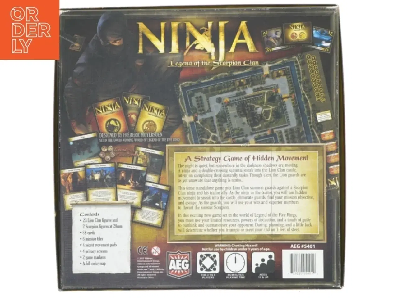 Billede 2 - Ninja: Legend of the Scorpion Clan brætspil fra AEG (str. 31x31 cm)
