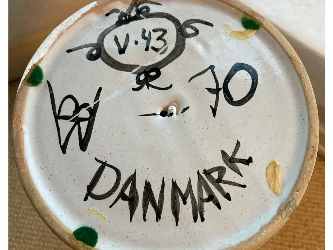 Billede 3 - Bjørn Wiinblad Kvindehoved vase V43 fra 1970 Højde