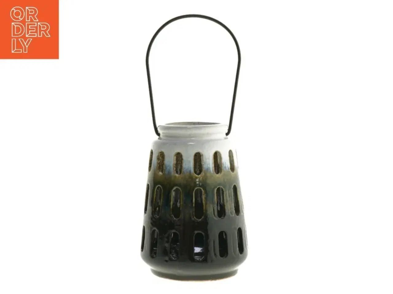 Billede 1 - Keramisk lysestage (str. 13,5 cm)