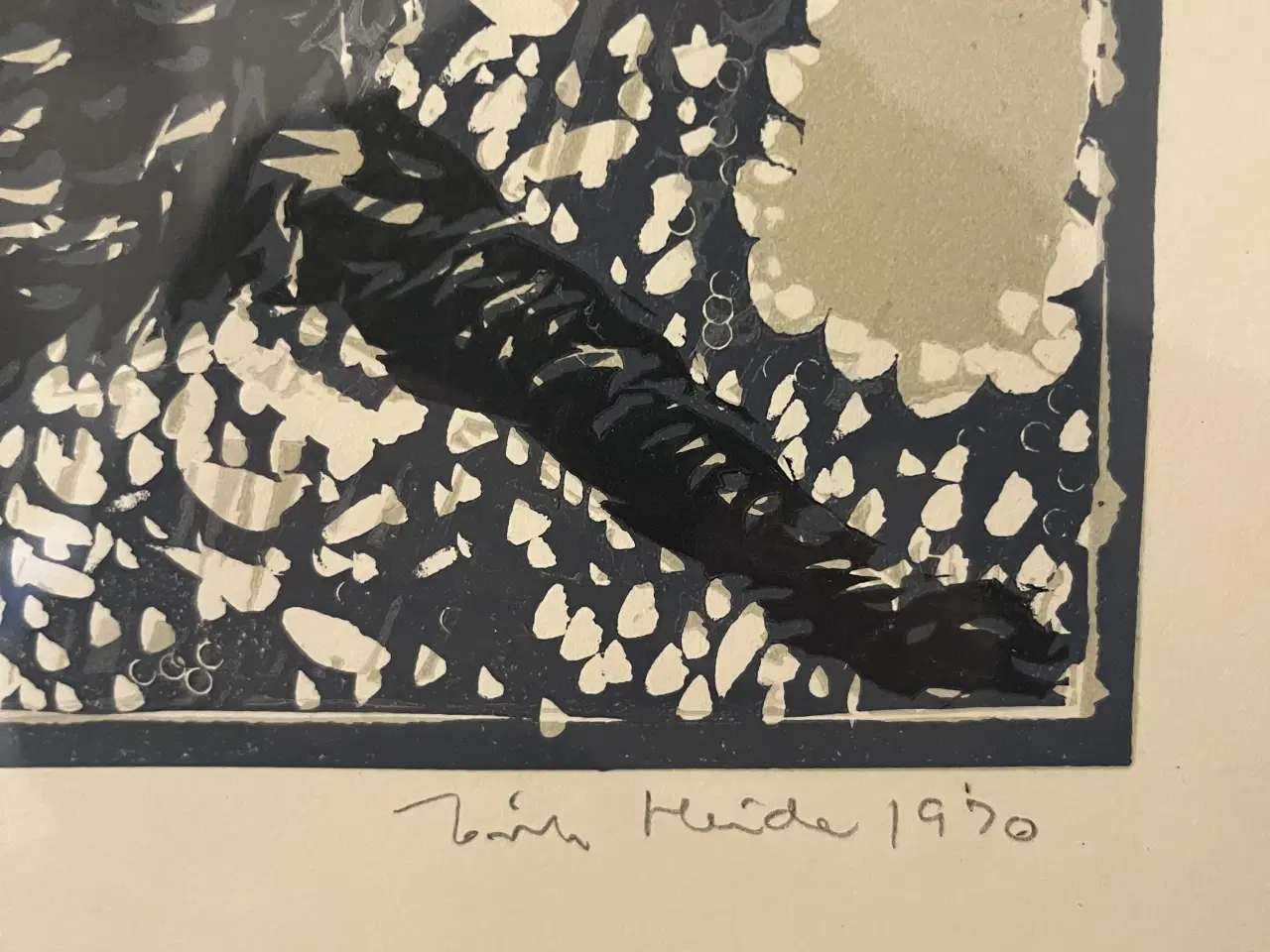 Billede 3 - Signeret lithografi af Erik heide - ulvehunde