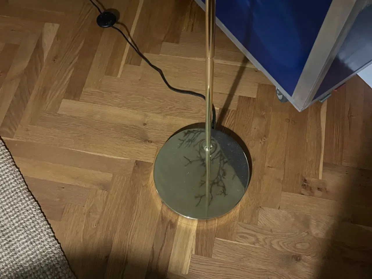 Billede 4 - Standerlampe gulvlampe i messing