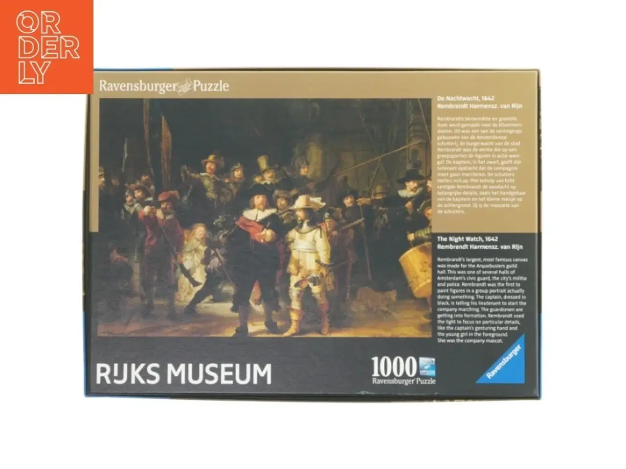Billede 4 - Ravensburger puslespil med motiv fra Rijksmuseum (str. 1000 brikker)
