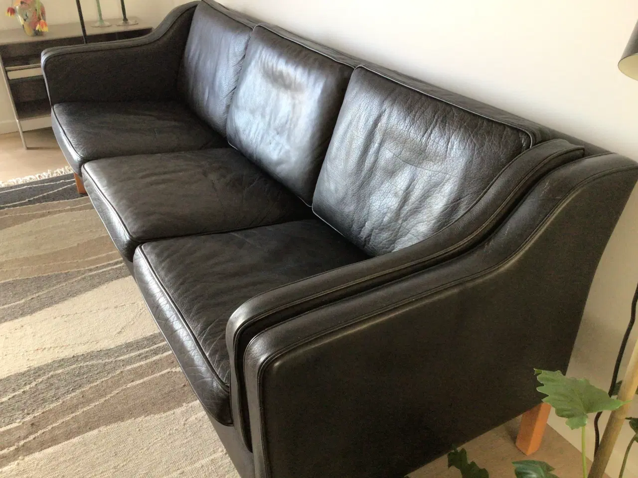 Billede 3 - Mogens Hansen sofa mh195 sort læder