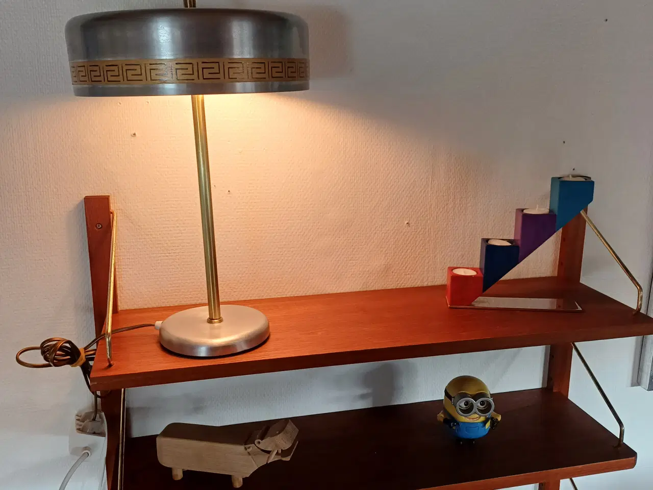 Billede 1 - Bordlampe fra 70erne lavet af vitrika 