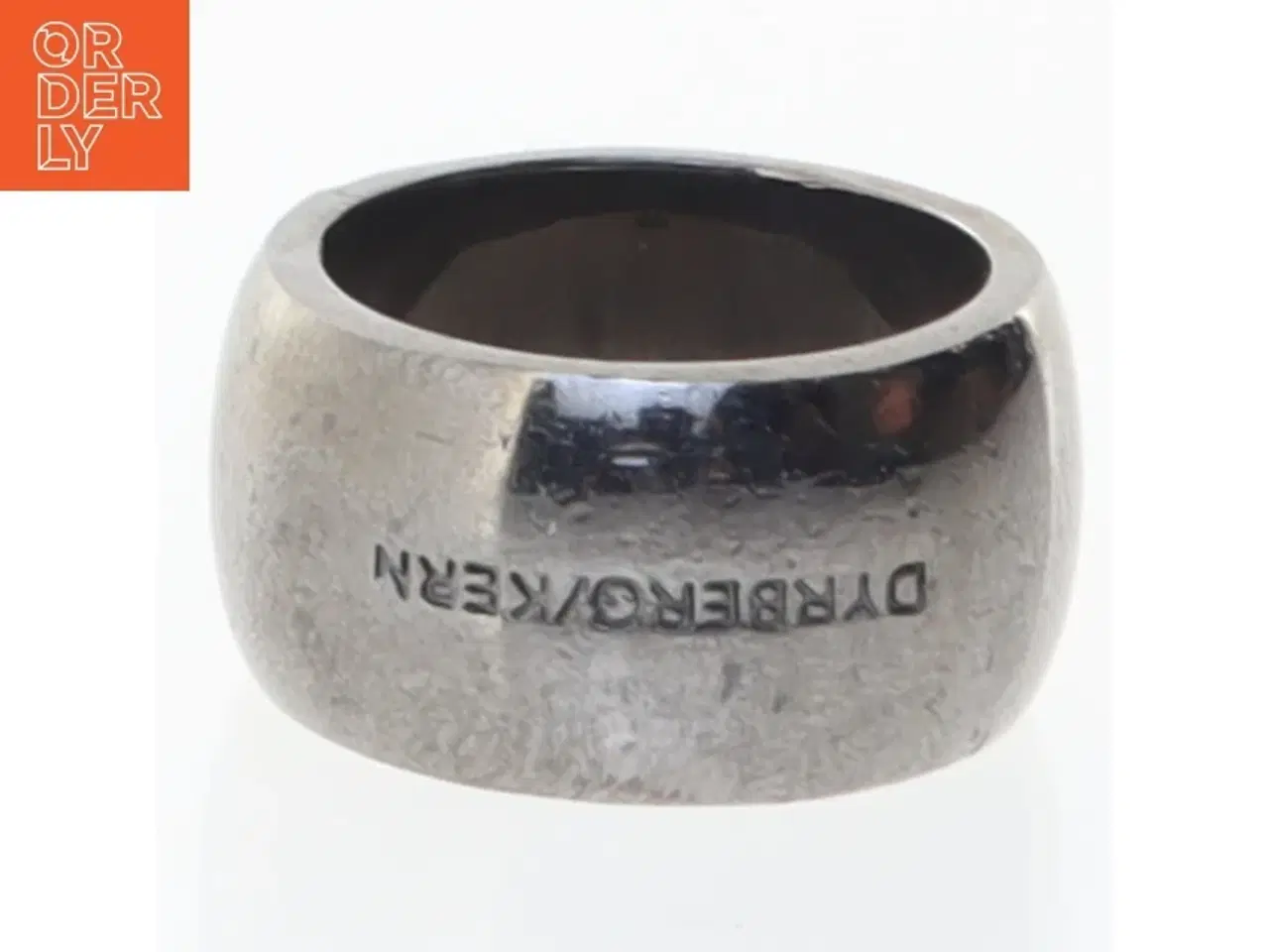 Billede 2 - Sølvring med sten fra Dyrberg Kern (str. 55 mm)