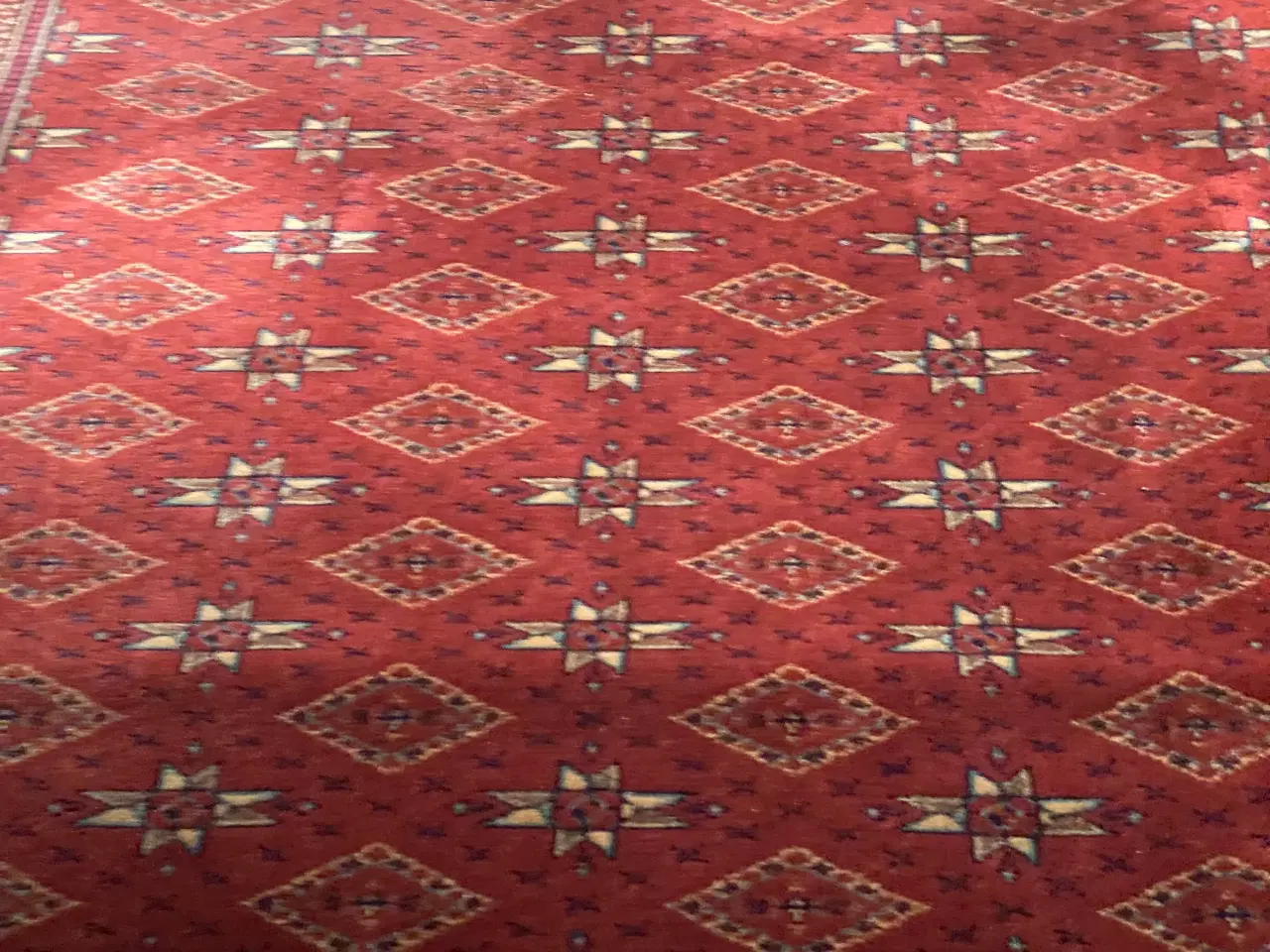 Billede 2 - Løs tæppe mørkerødt 