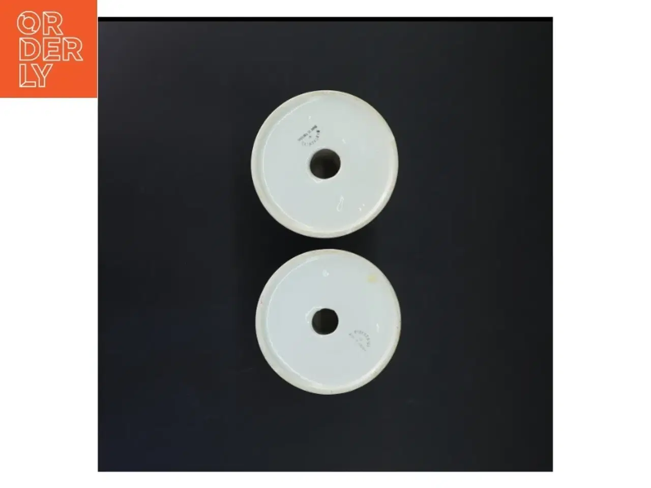 Billede 3 - Keramiske lysestager (str. 14 cm. 2 styk)