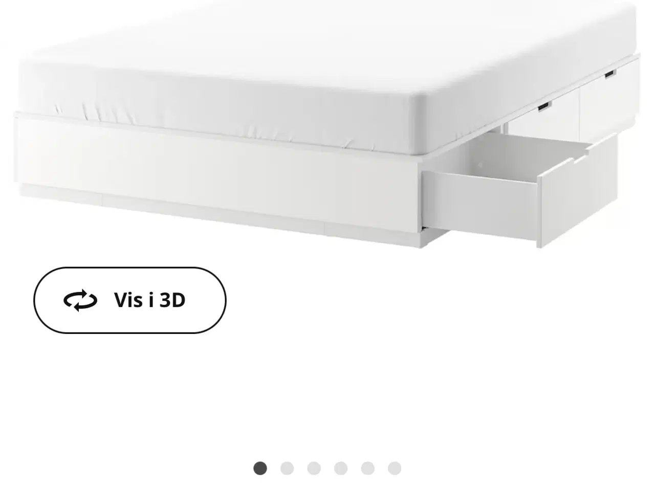 Billede 1 - Ikea sengestel 160x200 med opbevaring