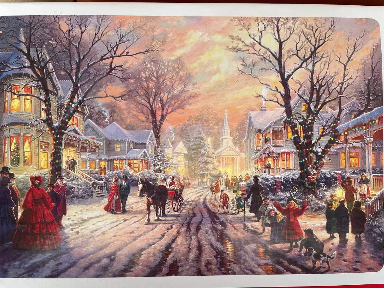 Billede 1 - Puslespil med snebillede på 1000 brikker