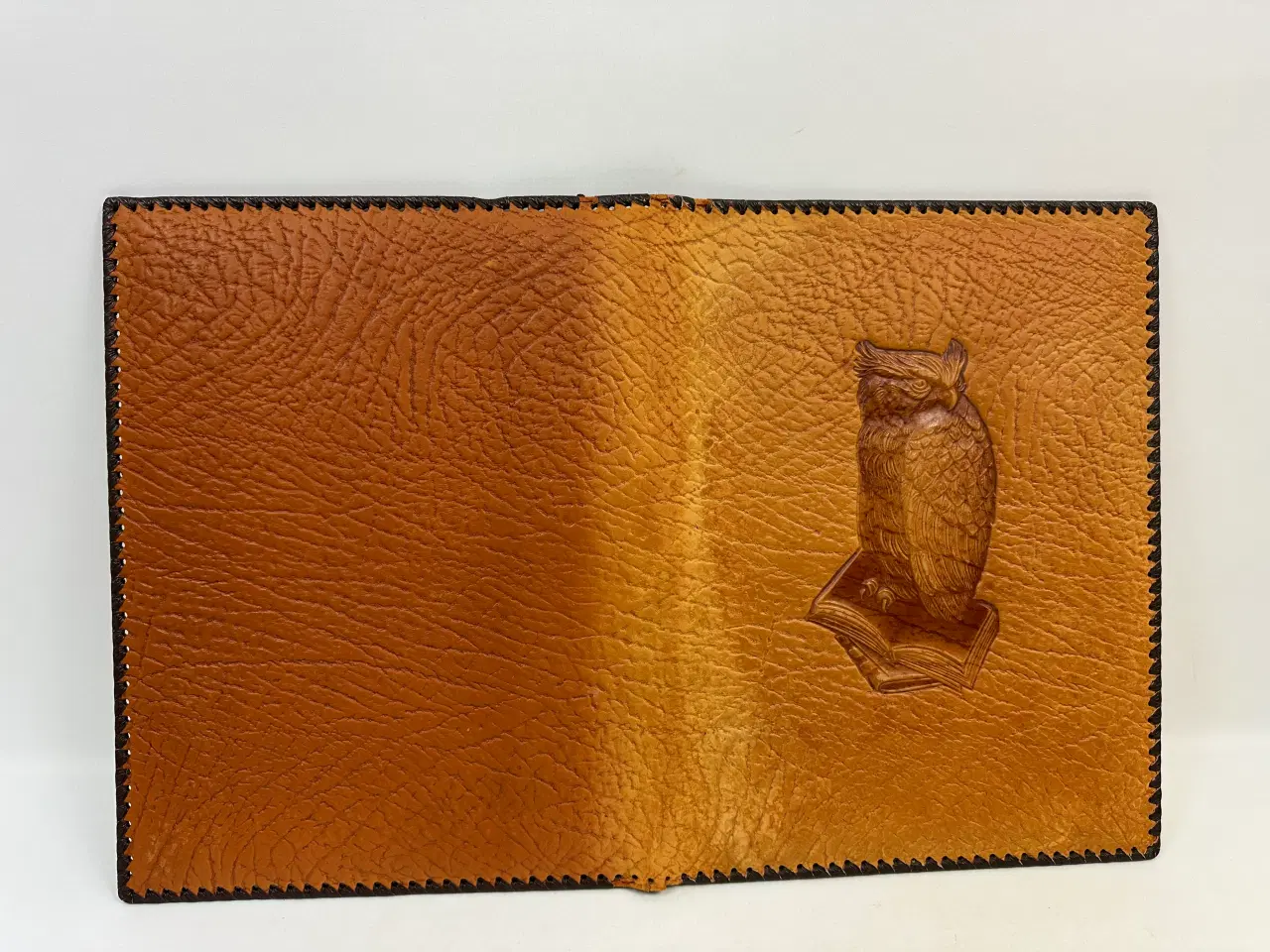 Billede 3 - Retro dokumentmappe i kernelæder