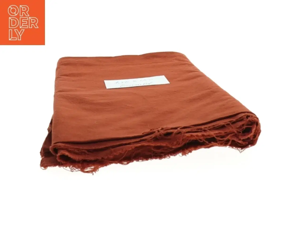 Billede 2 - Rustbrun bomuld (str. 150 x 150 cm)