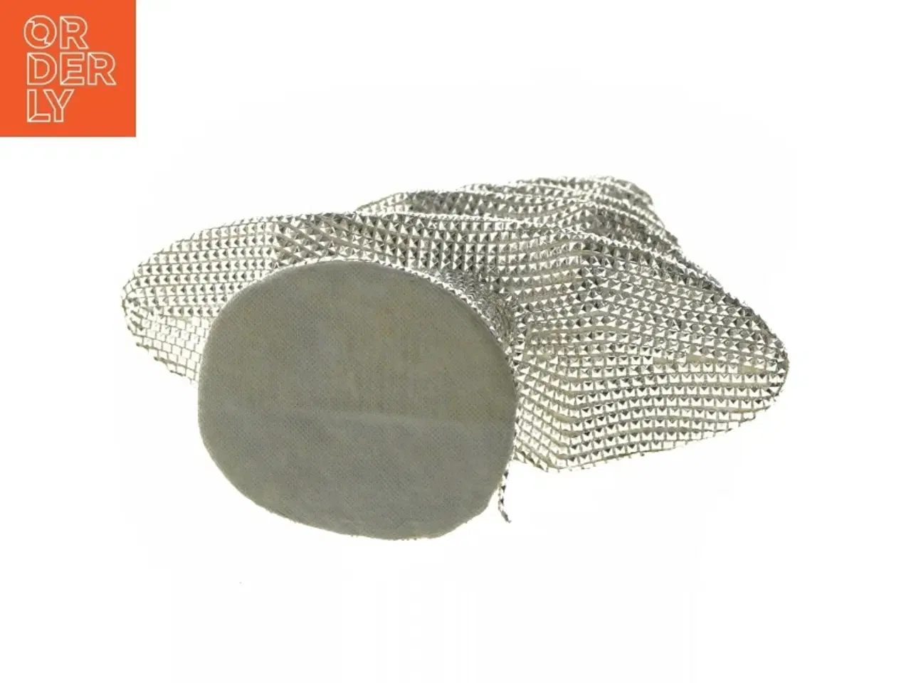 Billede 2 - Stort sølvfarvet dekorativt juletræ (str. 58x36 cm)