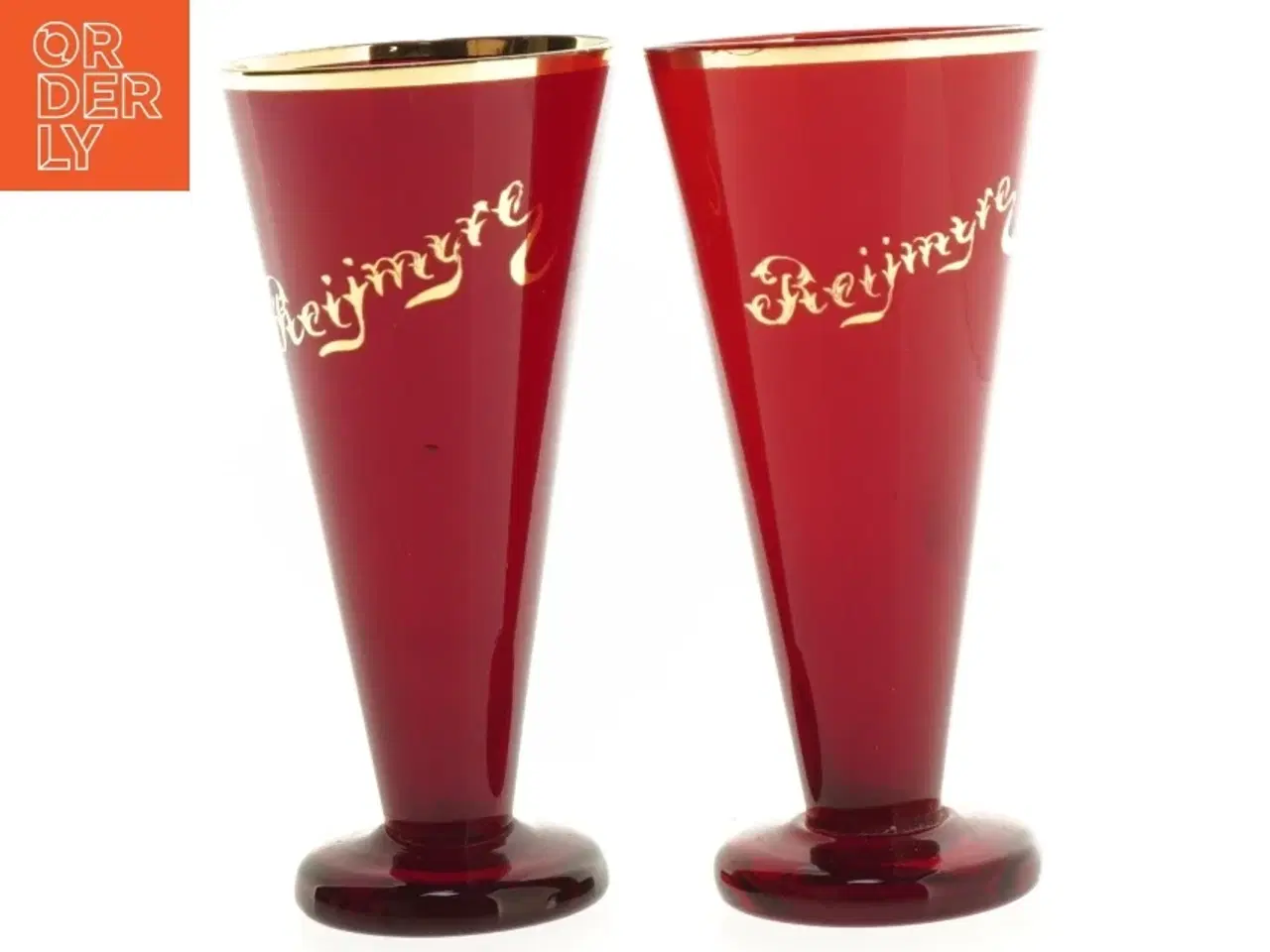 Billede 1 - Røde glas (str. H 15 cm)