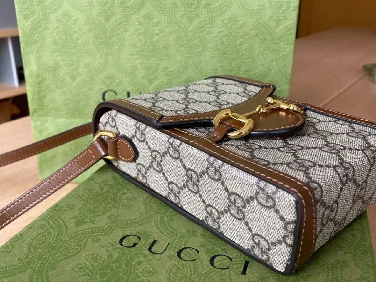 Billede 3 -  GUCCI Horsebit 1955 mini bag in GG Supreme