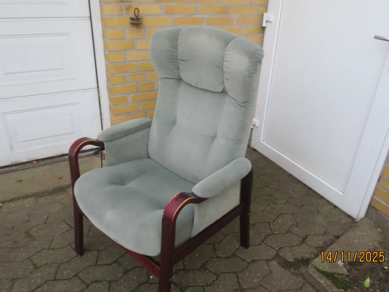 Billede 2 - 1 stk Farstrup Otiumlænestol med vippefunktion