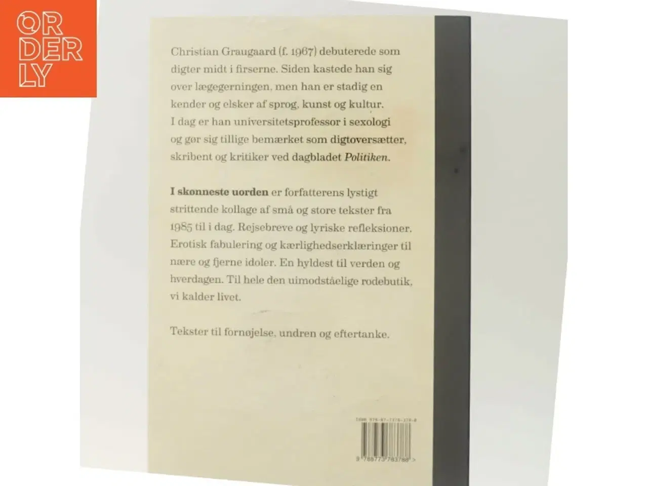 Billede 3 - I skønneste uorden : tekster 1985-2017 af Christian Graugaard (Bog)