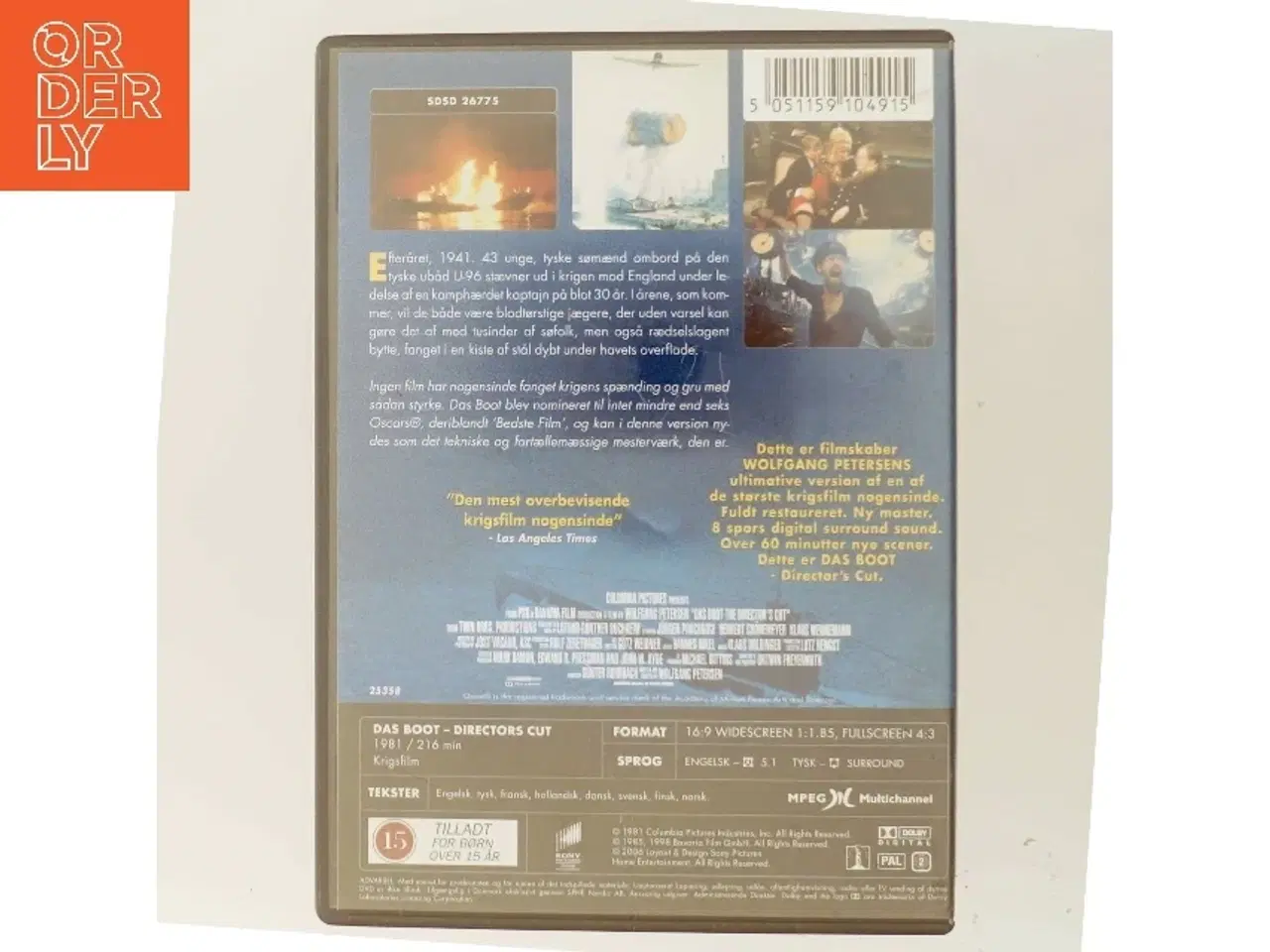 Billede 3 - Das Boot - Directors cut (Ubåden) (dvd)