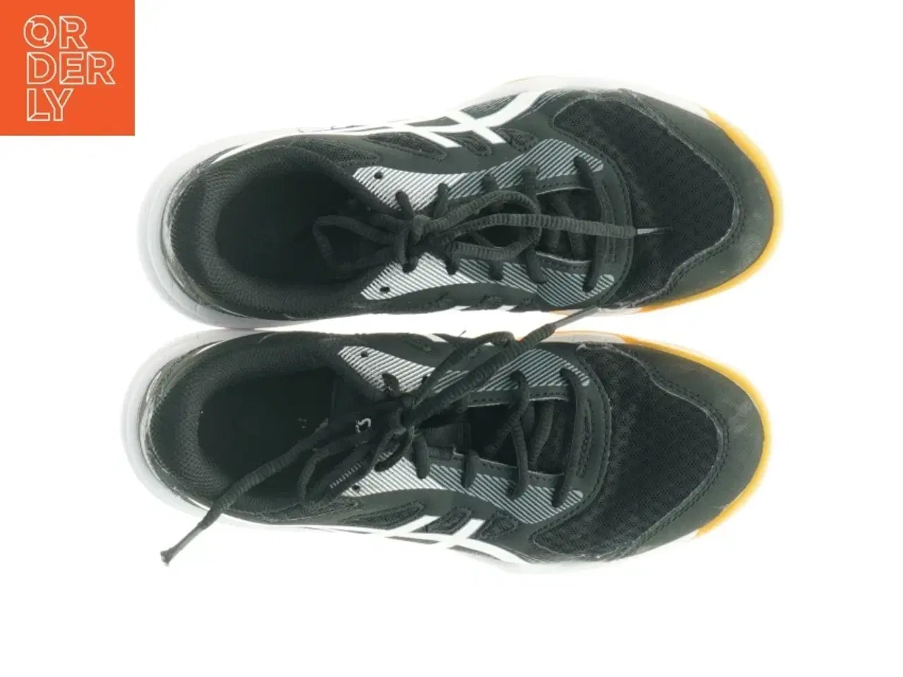 Billede 5 - Håndboldsko,  sportsko med  “non marking sole”med gummisål fra Asics (str. 37,5)
