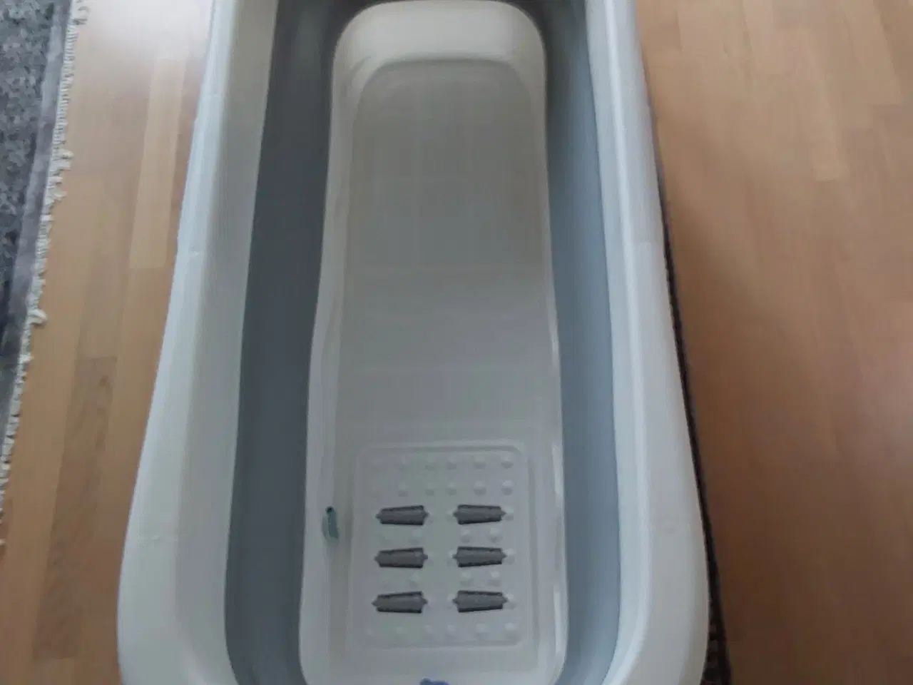 Billede 2 - Foldebadekar med låg og termometer 149 x 62O cm.