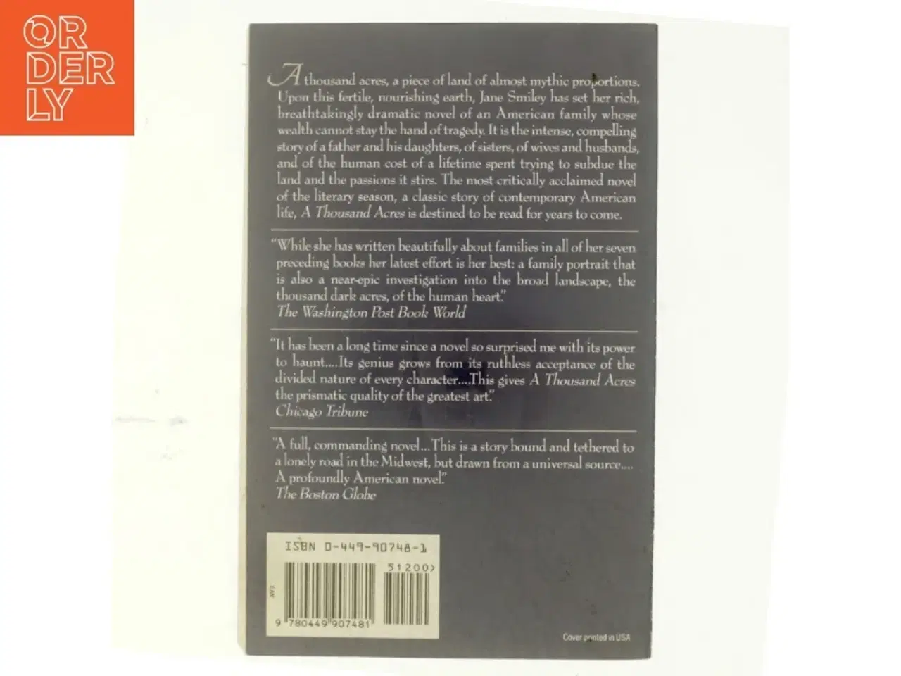 Billede 3 - A thousand acres af Jane Smiley (Bog)
