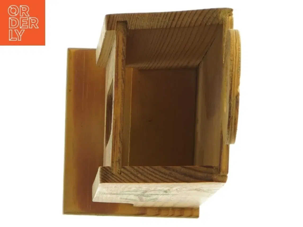 Billede 6 - Træholder til tændstiksæsker med blomstermotiver (str. 26,5 cm)