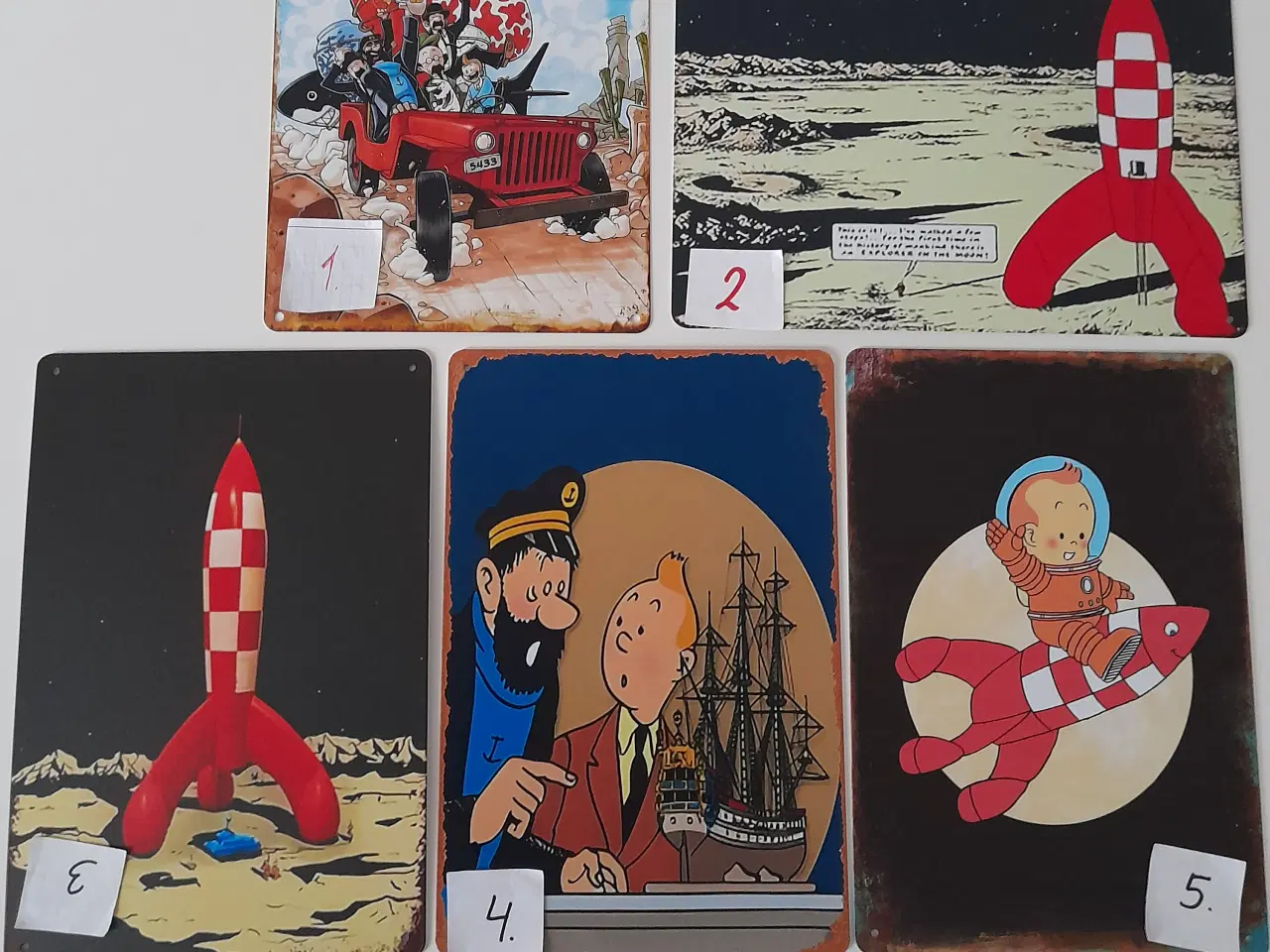 Billede 2 - TINTIN METAL SKILT  20 X 30 CM