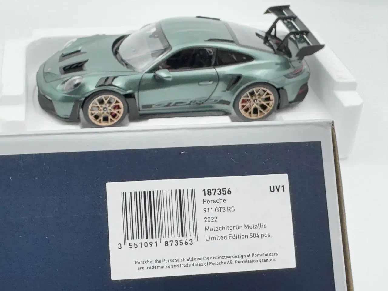 Billede 10 - 2022 Porsche 911 (992) GT3 RS Weissach Pack  1:18 