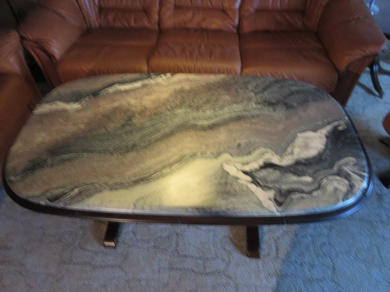 Billede 1 - Marmor sofa bord