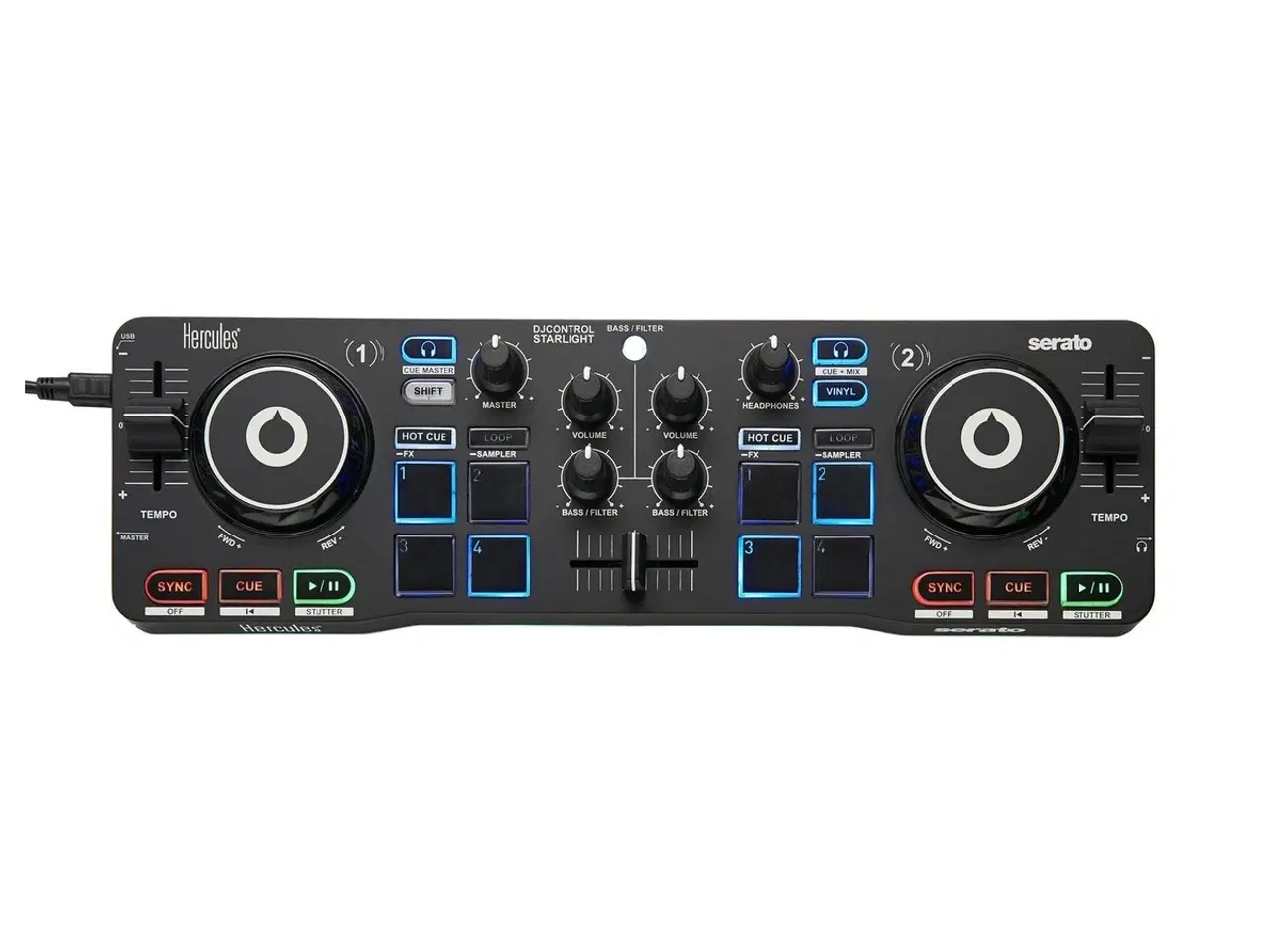 Billede 1 - DJ controller, Hercules DJControl Starlight