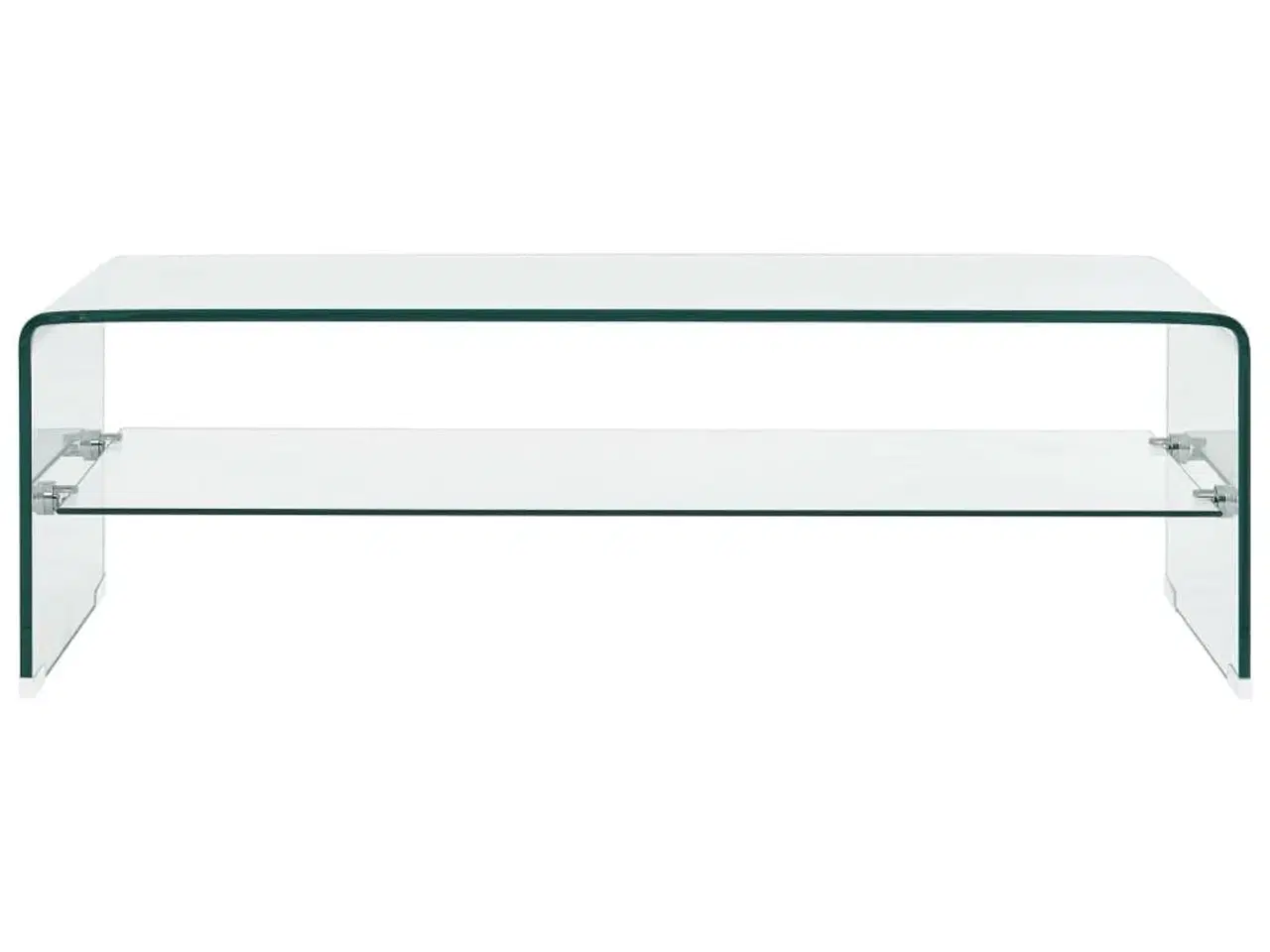 Billede 2 - Sofabord 98 x 45 x 31 cm hærdet glas transparent