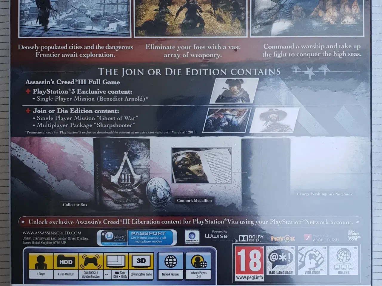 Billede 2 - Assassin's Creed 3 Join or Die Edition (PS3) 