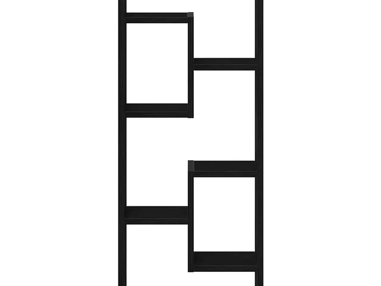 Billede 5 - Vægreol sort egetræ 36x16x90 cm konstrueret træ