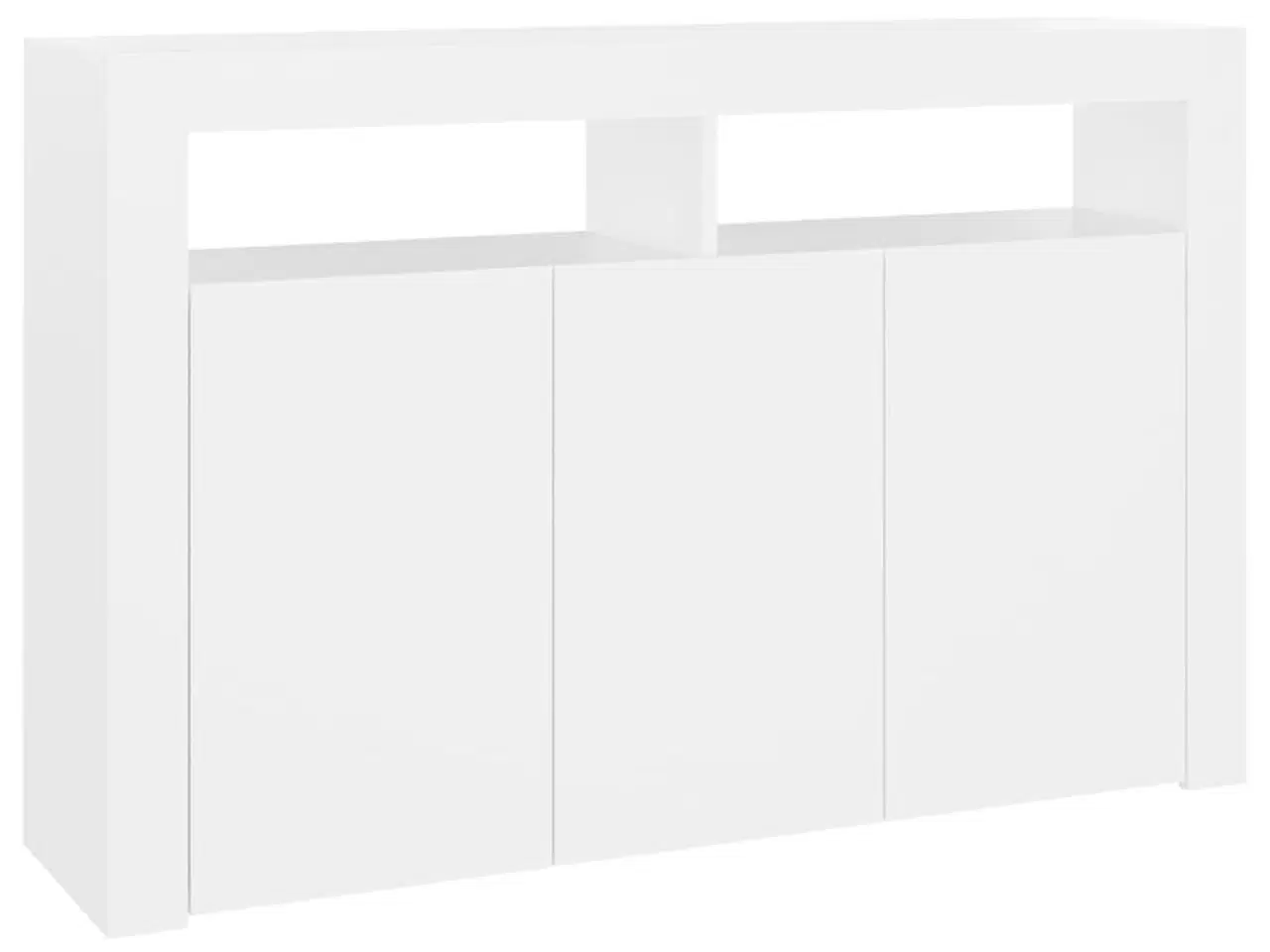 Billede 8 - Skænk med LED-lys 115,5x30x75 cm hvid